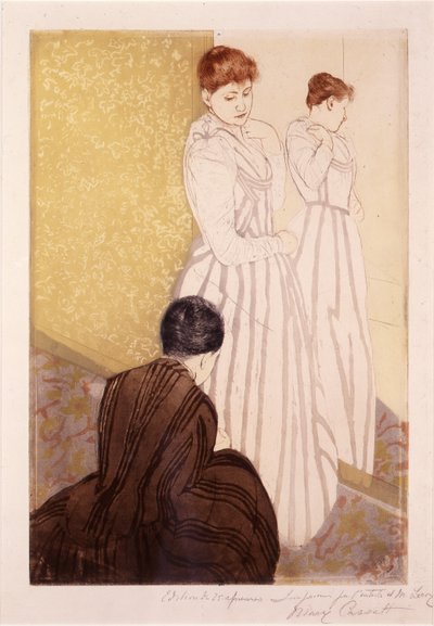 The Fitting by Mary Cassatt